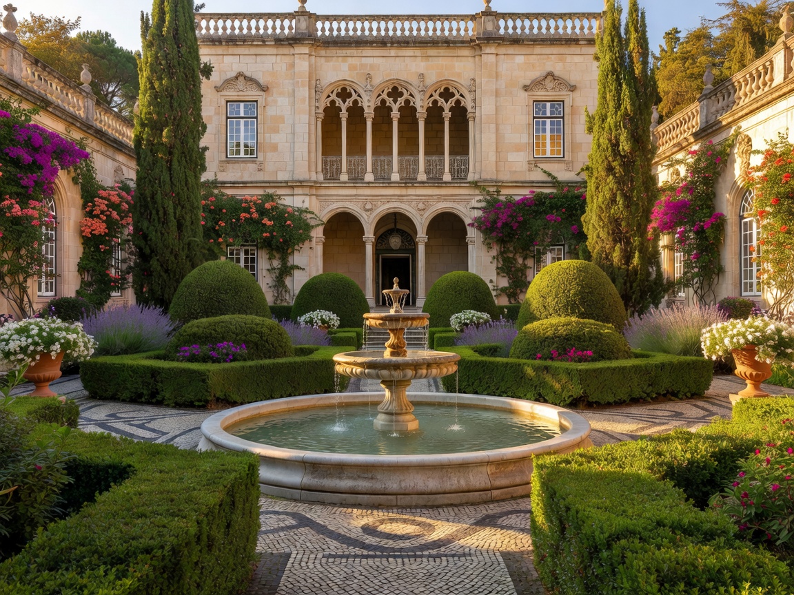 Palacete Real de Cascais luxury historic garden courtyard