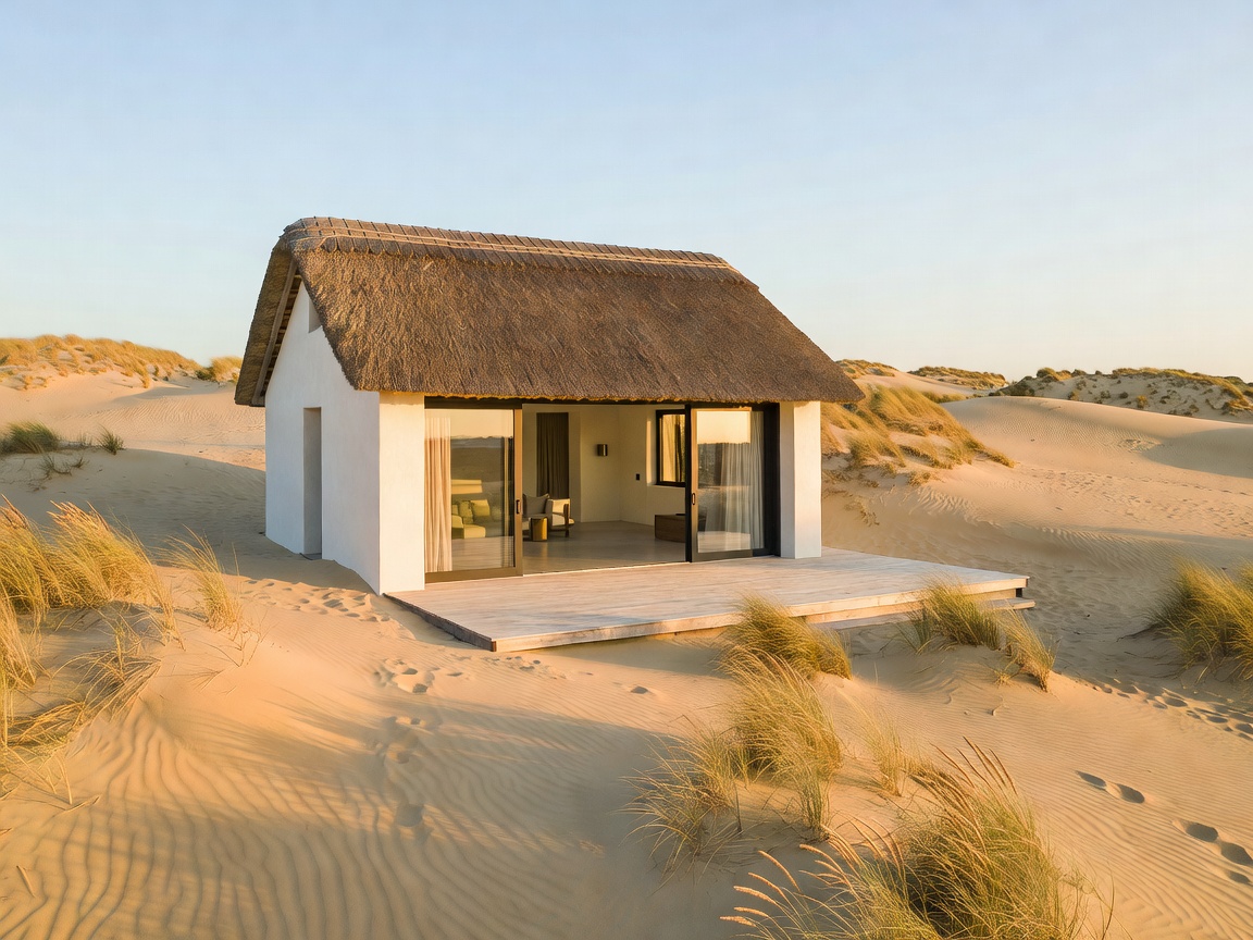 Quinta das Areias luxury thatch bungalow Comporta dunes